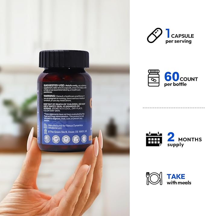 Bualle Support GLP-1 Supplement Weight Loss | GlucoVantage® DHB + Akkermansia Probiotic | Super Berberine for 5X Bioactive Appetite, Metabolic & Gut Support, 60ct | Perfect with Sea Moss Capsules
