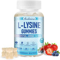 L-Lysine Gummies 1000 mg, with Trehalose, L Lysine Gummies for Lips & Oral Wellness, Immune Support & Collagen & Calcium, for Adults & Kids, Non-GMO, Vegan, Gluten Free, Berry Flavor, 60