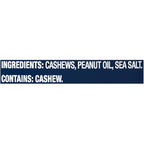PLANTERS Lightly Salted Cashews, Cashew Halves & Pieces, Plant-Based Protein, 8 Oz Canister, Great Party Snack