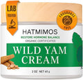 Wild Yam Cream, 2oz Wild Yam Root Organic Cream, Hormone Balance, Support Perimenopause & Menopause Relief, Progesterone, Wild Yam Cream for Women & Men Unscented for All Skin Type