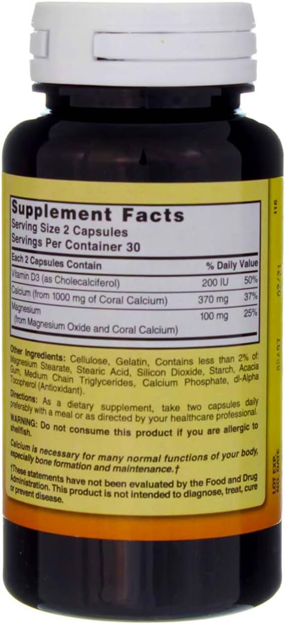 Nature's Blend Okinawa Coral Calcium 1,000 mg 60 Caps