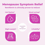 Remifemin Menopause Symptoms Relief - Clinically Proven Ingredients - Menopause Supplements - Black Cohosh - Estrogen-Free - Made in Germany - 60 Tablets