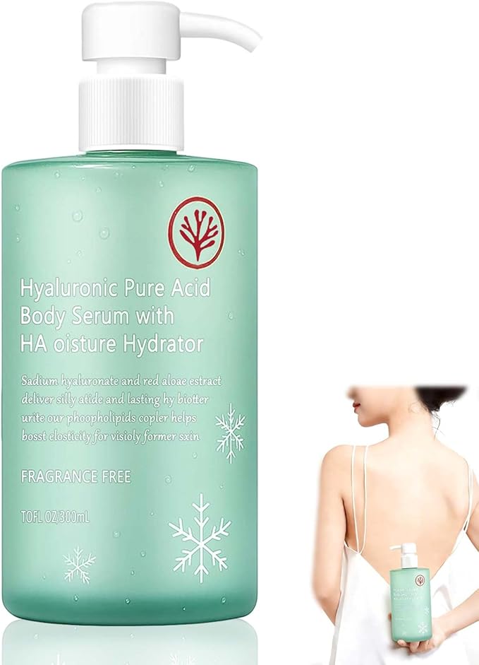 Ha Hyaluronic Acid Body Serum,Body Hydrator Hyaluronic Acid Body Serum, Fast-Absorbing Body Care for Deep Hydration & Smooth Skin, Non-Greasy Formula (300ml)