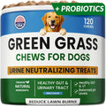 PAWFECTCHEW Dog Pee Grass Chews - Grass Treatment for Pet Urine - Neutralizer for Green Grass Burn Urine Spots - Green Lawn Chews for Dogs with Probiotics - Made in USA (120Ct)