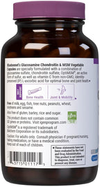 Bluebonnet Nutrition Glucosamine Chondroitin & MSM, Glucosamine, Bone & Joint Health*, Non-GMO, Gluten-Free, Soy-Free, Dairy-Free, 60 Vegetable Capsules, 20 Servings
