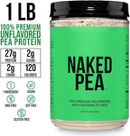 NAKED Pea - Pea Protein Isolate - Plant Based, Vegetarian & Vegan Protein. NSF Certified, Easy to Digest, Non-GMO, No Lactose, No Soy and Gluten Free - 15 Servings