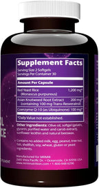 MRM Nutrition CoQ-10 Resveratrol Red Yeast Rice | Supports Cardiovascular & Heart Health | Gluten-Free | Non-GMO | 30 Softgels