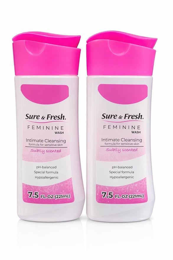(2 pack) Sure & Fresh Feminine Wash Intimate Cleansing Subtly Scented 7.5 fl oz