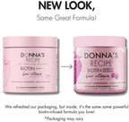Donna's Recipe by Tabitha Brown | Vegan Strawberry Biotin Hair, Skin & Nails Gummies – 10,000 mcg Biotin, Clean, Non-GMO, Gluten-Free, 60 Gummies