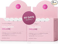 Swedish Collagen Deluxe | 12,500 mg Hydrolyzed Marine Collagen Liquid Supplement - 60 x 25 ml Daily Shots (2 Pack, 30 in Each) | Hyaluronic Acid, Biotin and Vitamin C for Hair, Skin, Nails and Joints