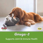 NOW Pet Health, Omega 3 Supplement, Formulated for Cats & Dogs, 180 Softgels