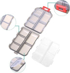 1Pack Travel Pill Organizer - 10 Compartments Pill Case, Compact and Portable Pill Box, Perfect for On-The-Go Storage, Pill Holder for Purse Gray