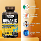 MSM Capsules 1000mg - Organic Sulfur Supplement for Joint Health, Functional Wellness, Hair, Skin & Nails, Non-GMO, Gluten Free, 180 Capsules