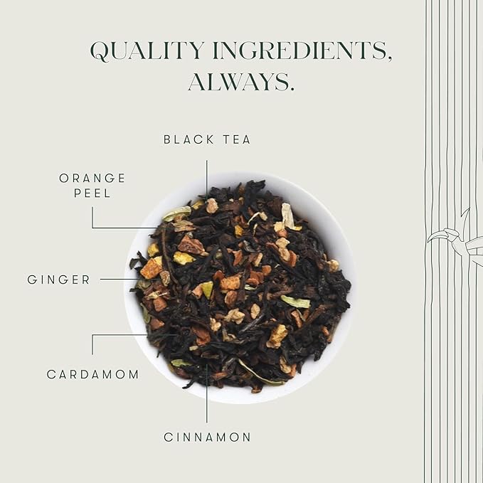 Luxmi Estates - Orange Spice Black Tea 25 Tea bags, 100% biodegrable teabags for Natural Engergy