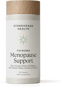 Stonehenge Health for Women Menopause Support for Peri + Menopause + Post - Mood, Energy, Stress, Hot Flashes, Night Sweats, Sleep & Cortisol, Chromax Chromium, Vitamin D3, KSM-66 Ashwagandha Extract
