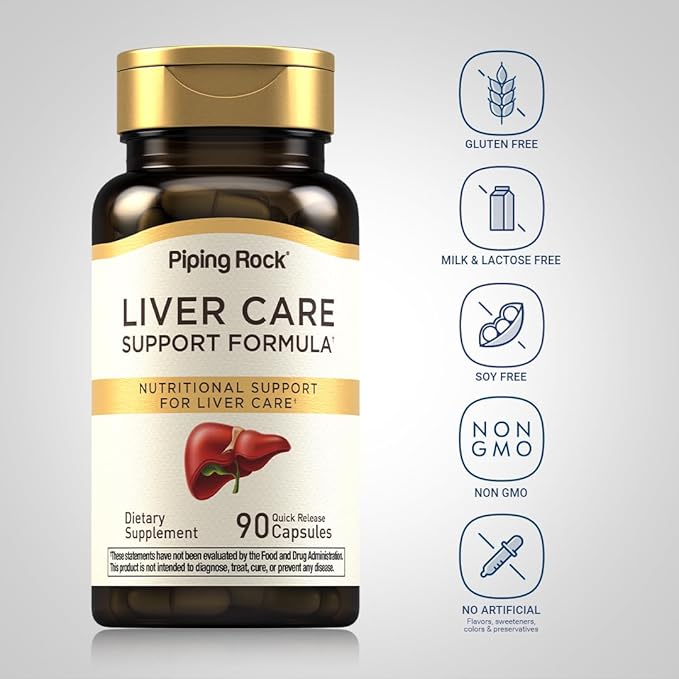 Piping Rock Liver Cleanse Complex | 90 Capsules | Liver Care Support Formula | Non-GMO, Gluten Free Supplement