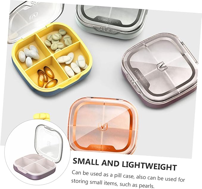 SHERCHPRY 1Pc Portable Mini Medicine Holder Sealed Pill Organizer Compact Storage for Travel Design for and Items for Daily Use Go