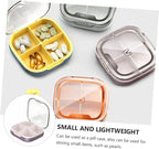 SHERCHPRY 1Pc Portable Mini Medicine Holder Sealed Pill Organizer Compact Storage for Travel Design for and Items for Daily Use Go