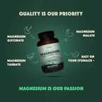 Natural Rhythm Triple Calm Magnesium Complex - 120 Capsules, Chelated Magnesium Glycinate, Taurate & Malate, High Absorption Supplement for Sleep, Stress, Muscle & Heart Support, Non-GMO, Vegan