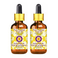 Deve Herbes Pure Passion Fruit Oil (Passiflora edulis) with Glass Dropper Cold Pressed (Pack of Two) 100ml X 2 (6.76 oz)