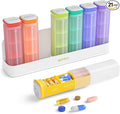KOVIUU Weekly Pill Organizer 3X a Day, Detachable Pill Box 7 Day, Large 3 Times Daily Pill Case, Travel Pill Container Holder, Week Medication Dispenser Pillbox for Vitamin Supplement Medicine, White