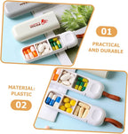 Portable Storage Box Compact Travel Container for Capsules Medicine and Lightweight Organizer for Daily Use Selection
