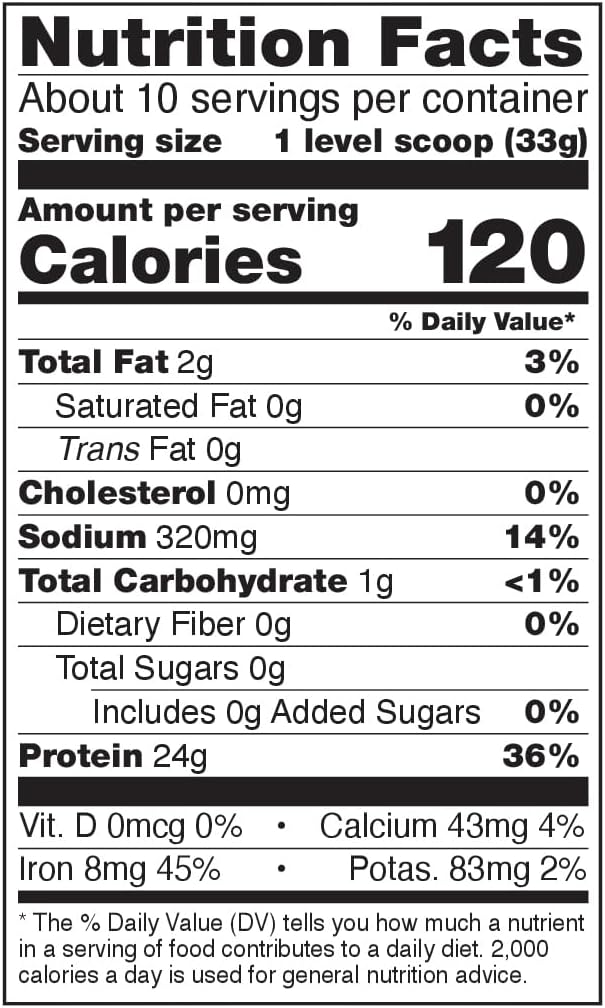 NOW Foods Sports Nutrition, Pea Protein 24 g, Easily Digested, Unflavored Powder, 12-Ounce
