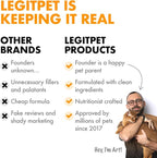LEGITPET Anal Gland Relief Chews for Dogs Fiber & Digestive Support Supplement Soft Treats for Healthy Bowel & Gland Function Helps Reduce Scooting Promotes Dog Health & Comfort 120 pcs