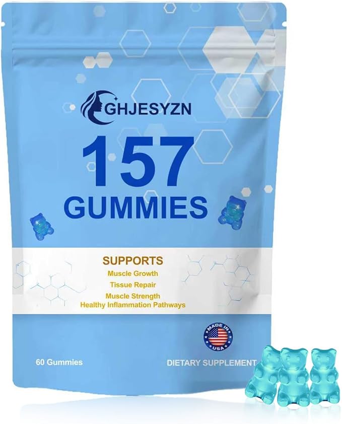 Newly 157 Gummies for Men and Women, Blueberry Flavor, Gluten Free (1 Packet)