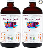 LIQUIDHEALTH Optimum Joint Support Liquid Multivitamin with Glucosamine, Chondroitin, MSM, Hyaluronic Acid - Increase Mobility, Joint Comfort, for Runners & Athletes - Made in USA, Vegan (2 Pack)