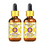 dève herbes Pure Wheatgerm Oil (Triticum vulgare) with Glass Dropper Cold Pressed (Pack of Two) 100ml X 2 (6.76 oz)
