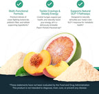 GLP-1 Booster | Control Cravings, Appetite Support & Gut Health | High In Fiber & Sugar-Free Drink Mix | GLP1 Supplements Weight Loss Women & Men | Peach Pomelo Flavor | Made In USA | 30 Servings