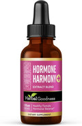 Herbal Goodness Hormone Harmony 1oz – Organic Hormone Balance Supplement for Women, Enriched with Probiotics, Menopause Relief, Fertility Support, PMS & Lactation Aid