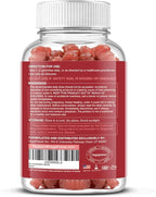Vegan Iron Gummies Supplement - Multivitamin Supplement with Vitamin C, A, B & Zinc - Health Blood & Energy Support for Iron Deficiency, Anemia, No After Taste - Peach Flavor（2 Packs）