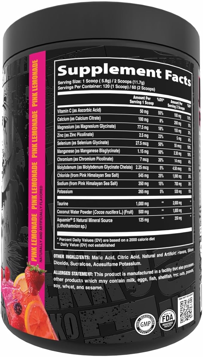 Ekkovision Ekkolyte 60 Servings Pink Lemonade
