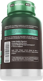 Herbtonics Raw Apple Cider Vinegar Capsules 1500mg with Mother | Weight Management, Detox & Digestion Formula with GLP-1 Support | Unfiltered ACV for Metabolic Support | 240 Vegan Capsules