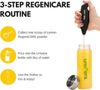 Univera RegeniCARE Gift Set with Bottle and Frother – Joint Support with Glucosamine, Univestin, MSM, Chondroitin – 30 Servings, Lemon