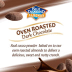 Blue Diamond Almonds, Oven Roasted Dark Chocolate Flavored Snack Nuts, Plant-Based Protein and Fiber, Perfect for Events, Holidays, Parties, and Lunch, Guilt-Free Snacking with Real Cocoa, 25 Oz Resealable Bag (Pack of 1)