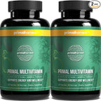 Primal Harvest Primal Multivitamin - Daily Multi-Vitamin Supplement with 21 Essential Vitamins & Minerals for Women & Men (2 Pack (30 Count))