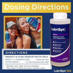 Lubrisyn Hyaluronic Acid Oral Joint Supplement – Liquid HA Formula for Humans – Promotes Joint Support, Mobility, Flexibility, Hydration & Healthy Function for Men & Women – Grape Flavor 11.5oz