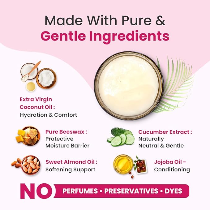 Fragrance Free Vulva Balm Moisturizer for Women – Intimate Hydration & Menopause Dryness Support – Natural Feminine Balm for Vulvar Irritation & Itching – Hormone Free – 3 oz