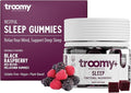 Troomy Sleep Gummies for Adults and Kids, Great Tasting Black Raspberry, Red Reishi Mushroom, Easy Restful Natural Sleep Aid, 60 Count