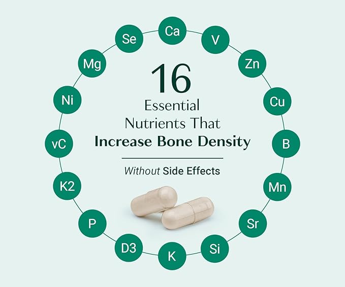 ALGAECAL Organic Red Algae Calcium Supplement for Bone Density, Vitamin K2 MK7 (100mg), Vitamin D3 (1600 IU), Magnesium (350mg) & Trace Minerals & Strength, Easy to Swallow, 120 Veggie Caps