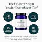 Ora Organic Vegan Protein Powder - 23g Plant Based Pea Protein + Superfood for Women and Men - Unsweetened & Unflavored - 20 Servings, No Erythritol, Keto-Friendly, Gluten-Free, Paleo, Soy-Free