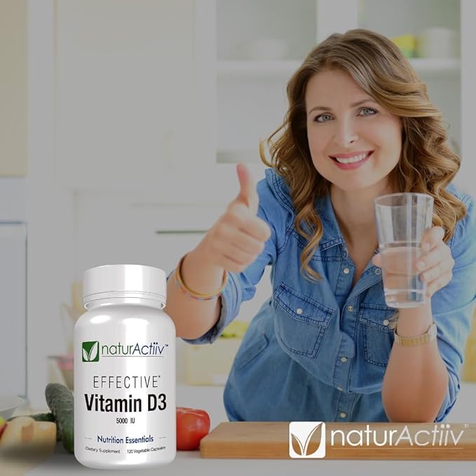 Organic VIT D3 125mcg (5000 iu) Pro Strength MiniCaps Support Bone Muscle Joint Cardio Breast Colon Immune Health Easy Swallow Fast Absorb