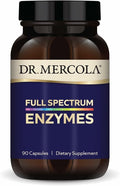 Dr. Mercola Full Spectrum Enzymes - 22 Different Enzymes - Supports Digestive & Immune Health - Helps Digest Carbohydrates, Fats & Proteins - Non-GMO, Gluten-Free & Soy-Free - 90 Capsules