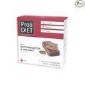 ProtiDIET Protein Butterscotch and Sea Salt Wafer - 10g Protein, Low Sugar - Convenient Meal Replacement Bars and Healthy Snacks for Adults - 7 Protein Bars Per Box