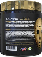 Insane Labz Insane Veinz Gold, Nitric Oxide Non Stimulant pre Workout Powder, Loaded with Hydromax, Nitrosigine, Increases Vascularity and Blood Flow, 30 Srvgs, Grape