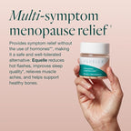 EQUELLE Multi-Symptom Perimenopause & Menopause Relief Relief from Hot Flashes, Muscle Aches & Supports More Sleep. Hormone-Free, Plant-Based S-Equol – 2 Month Supply (120 Tablets)