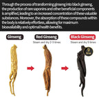 GeumHeuk Korean Panax Black Ginseng Candy Real Sugar Free (200g X 2 Bags (400g)) - NO Corn Syrup. Smooth, Breath Refresher, Healthy Candy, Best Taste and Sugar Free, Energy Candy